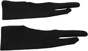 4pcs 2 Painting Gloves Digital Drawing Pad Graphic Tablet Glove Digital Painting Glove Art Gloves Palm Two Finger Art Glove Gloves for Men Fingerless Fabric Man Finger Gloves