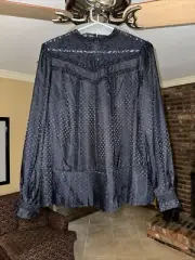 Ted Baker Women’s Navy Blouse/ Shirt Size 2