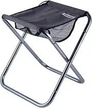 Camping Stool Large Size Portable Folding Stool for Travel Fishing Hiking BBQ Grey