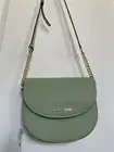 NWT MICHAEL KORS Jet Set Small Dome Crossbody Leather Bag Green 198$