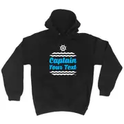 Captain Your Text Personalised - Funny Novelty Hoodies Hoodie