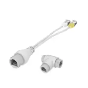 POE Splitter 2-in-1 Network Cabling Three-way RJ45 Connector For Security Camera