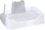 ShengQuanHao Dog Toilet Pet Pee Toilet Dog Potty Pan Portable Splashproof Small Dog Cleaning Tool, White