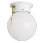 510040 Traditional 1-Light Indoor Ceiling Flush Mount Dimmable Globe Light Op...