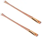 LOLIPPYY 2pcs Eyeliner Makeup Brush Precision Eye Tool for Effortless Application Lightweight and Chic Design for Go Touch Ups for Eyebrows and Eyeliner