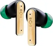 House of Marley Little Bird True Wireless Earbuds, Touch Controls, Built-in Mic, 24 Hours Playtime with Case, USB-C Quick Charge, Sustainable Materials, Movie and Gaming Mode
