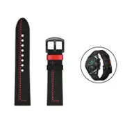 Catzon 20/22MM Quick Release Leather Strap for Huawei GT2/Amazfit GTS/Amazfit stratos-Black