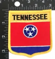 EMBROIDERED TENNESSEE STATE FLAG SHIELD PATCH