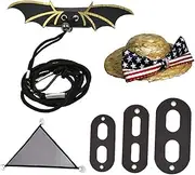 Happyyami Cute Lizard Harness Vest Pet Grooming Accessory Reptile Leash with Hat Hammock