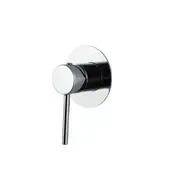Aquaperla Pentro Chrome/Matt Black/Brushed Gold/Brushed Nickel/Gunmetal Grey Solid Brass Round With 65mm Thin Plate Shower Mixer