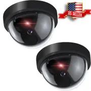 Fake Dummy Dome Surveillance Security Camera with LED Sensor Light