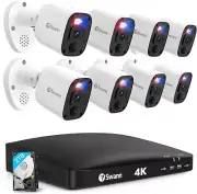 Swann 4K Security Camera System DVR with 2TB HDD, 8 Channel 8 8-Pack