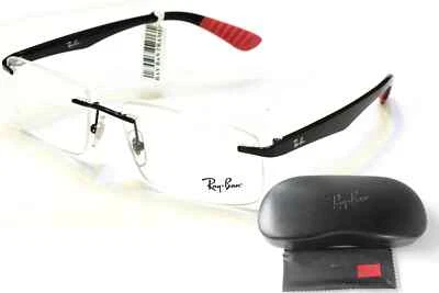 Ray Ban RX6401I 2509 Black-Red Frames Reading Glasses/Bifocal/Progressive Lenses
