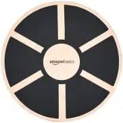 Amazon Basics Wood Wobble Balance Trainer Board, Black DAMAGED BOX