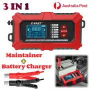 E-FAST TK800 Car Battery Tester Digital Analyzer Charger AGM LCD 12V Motorcycle