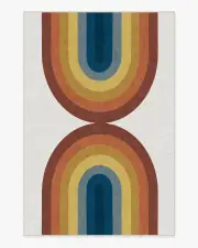 200' x 290' | Machine Washable Runner Rug | Kid & Pet Friendly | Indoor Rug | Absida Rainbow Rug | Ruggable