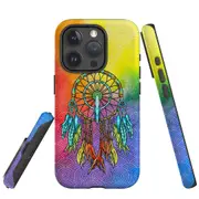For iPhone 15 Pro Case, Shielding Cover, Colourful Dreamcatcher