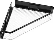 Rustic Plastic Shelf Wall-Mounted Shower Shelf Corner Shelf No Drill Floating Shelf for Wall Dec