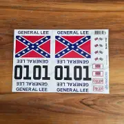 GENERAL LEE DUKE OF HAZZARD 1:10 Scale Decals Stickers RC Car Tamiya HPI Axial