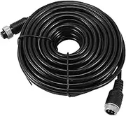 HAPINARY Car Rearview Cam Extension Cord 10m Backup Camera Wire 4-pin Field Monitor Cable Double Shielded for Signal