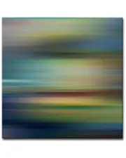 Ready2HangArt Blur Stripes Wrapped Canvas Wall Art by Tristan Scott