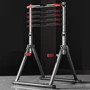 TT-YED Home Pull-Up Bar Stand, Floor-Standing Foldable Power Tower, 8-Level Height Adjustment, Free Standing Fitness Equipment, Load-Bearing 800Kg, with Non-Slip Foot Pads
