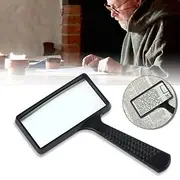 Magnifier Handheld 3 X Reading 9.34.7 mm Plastic Adults', Back to School Gift