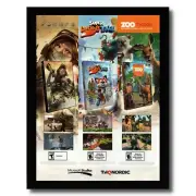 2018 Microsoft Video Games Framed Print Ad/Poster Recore/Lucky's Tale/Zoo Tycoon