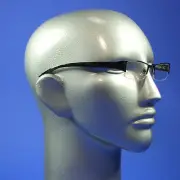 Computer Reading Glasses Lightweight Pewter Metal Frame Aspheric Lens +1.50