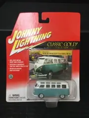 VOLKSWAGON SAMBA BUS BOB NOVAK Johnny Lightning CLASSIC GOLD WHITE LIGHTNING