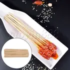 14" BBQ Natural Bamboo Skewers for Fruit Kabob Barbecue Tools Set of 100