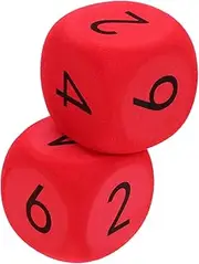 HOMOBABE Eva Big Dice 6cm Large Foam Dice for Boys and Girls Party Games Classroom Teaching Soft Safe for Boys Girls