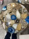Agate Stone Cafeteria Top Modern Furniture Table Gemstone Agate Counter Desk