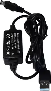 HQRP USB Charger Adapter for Sony CyberShot, HandyCam Series Camera / Camcorders