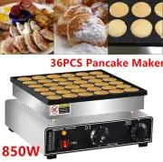 36Pcs Poffertjes Baker Mini Dutch Pancake Maker Commercial Waffle Baker Machine