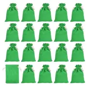 6"x4" Coin Money Sacks Bag, 20pcs Deposit Change Transit Bags Style 4, Green