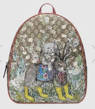 GUCCI 605614 日本藝術家樋口裕子聯名 Children's Yuko Higuchi tote bag