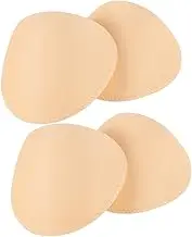 COSMEVIVI 2 Pairs Self-adhesive Seam- Shoulder Pad Shoulder Strap Pad Jacket Shoulder Pads Hip Pads Yellow Shoulder Pads Shoulder Pads Sewing Foam Pads Dress Shoulder Pads Sew Foam