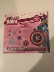 New Women Of Marvel American Dream Body Art Costume Kit Captain America