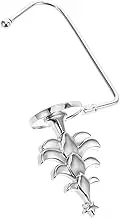 Garneck Christmas Stocking Hook Stocking Holder for Mantel Decor Mantel Stocking Hanger Stockings Stocking Holders for Mantle Xmas Fireplace Wired Holiday Bases Indoor Hanging Iron Silver