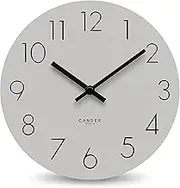 Cander Berlin MNU 2525 R Wall Clock MDF Silent No Ticking Noise 25 cm Living Room Office Modern Vintage Grey Analogue