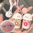 6 Colors Cute Lip Mud Waterproof Keychain Lipstick New Matte Lip Gloss