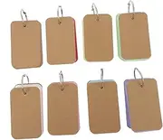 STOBOK 8pcs Blank Cardboard Sheet Empty Flashcards Message Pads Custom Cards Word Learning Language Reusable Cards Notecards Blank Notebooks Memo Pinyin Cards Pocket Travel