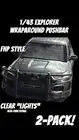 1/43 EXPLORER POLICE WRAPAROUND PUSHBAR CUSTOM 2 PACK FIRE EMS DIORAMA FHP STYLE