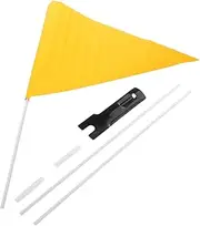 WOONEKY Bike Flag Pole Heavy Duty Waterproof Polyester Flag Adjustable for Child Safety Reflective Biking Flag