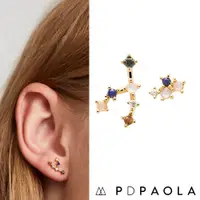在飛比找蝦皮商城優惠-PD PAOLA 西班牙時尚潮牌 金色金牛座耳環 彩鑽星座耳