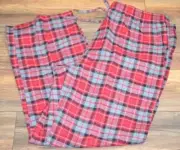 Croft & Barrow Flannel Lounge Pants Men's Big & Tall Sizes Red Plaid