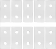 [ANKROYU] 10-Piece Multi-Purpose Aluminum Connector Set, Flat Straight Brackets for Reinforced Vertical Joints(3030-2 Holes)