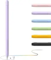 YINVA Case for Apple Pencil Grip for Apple Pencil Accessories Holder for Apple Pencil 1st Generation Cover Sleeve with Protective Nib Cover for iPad Pencil(Purple)