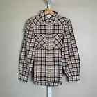 NEW Women's Sundance Lenora Plaid Snap Front Shirt, SMALL